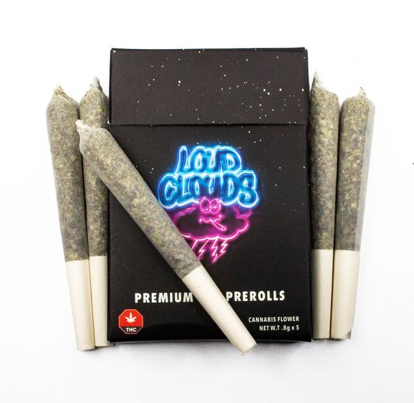 Afghani Pink Premium Gas Preroll Pack by Loud Cloud 0.8g x5