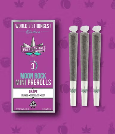 Presidential - Moonrock Grape - 3pk/1.5g Preroll Pack