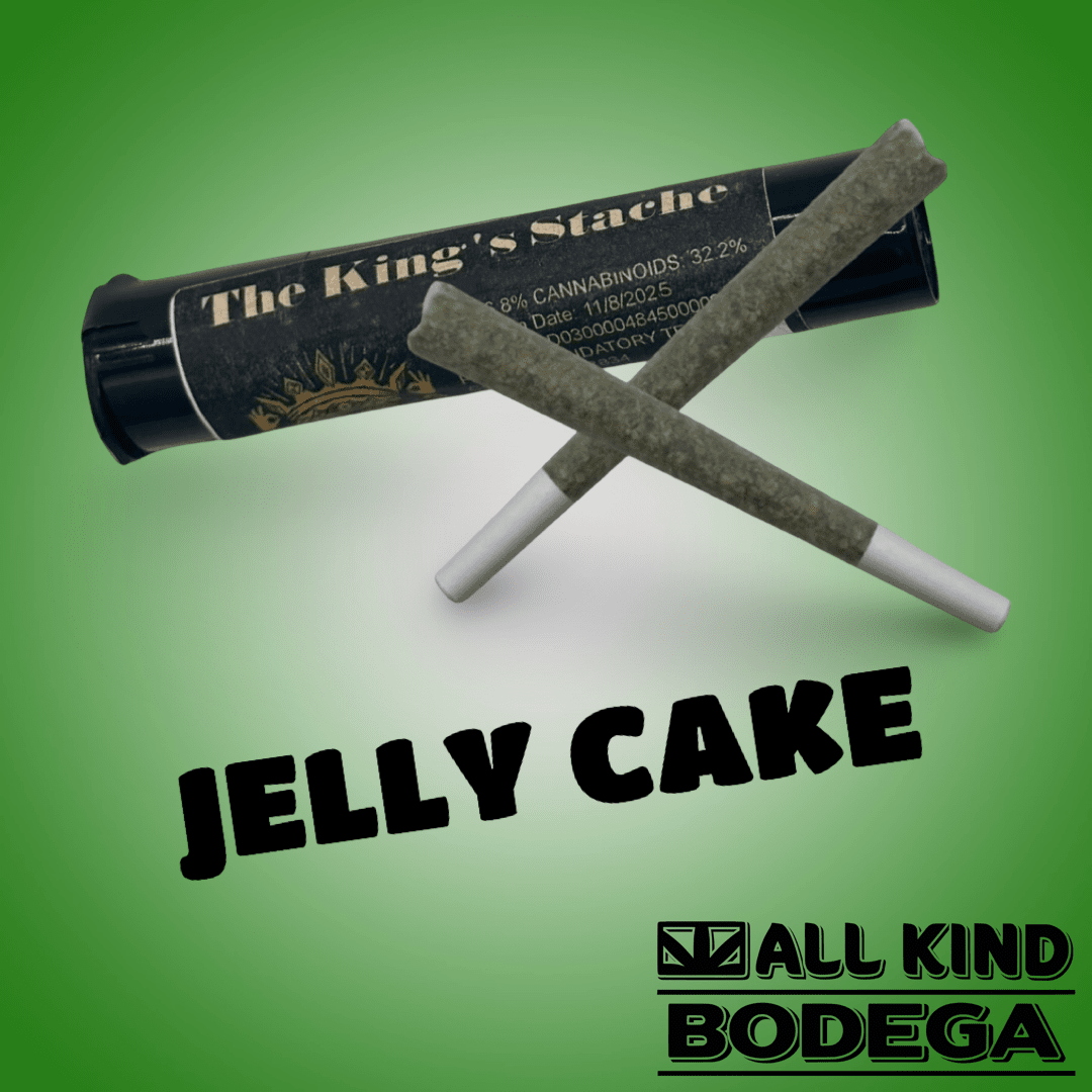 Jelly Cake .5g Preroll 2 Pack (total weight 1g) (@thekingsstache)