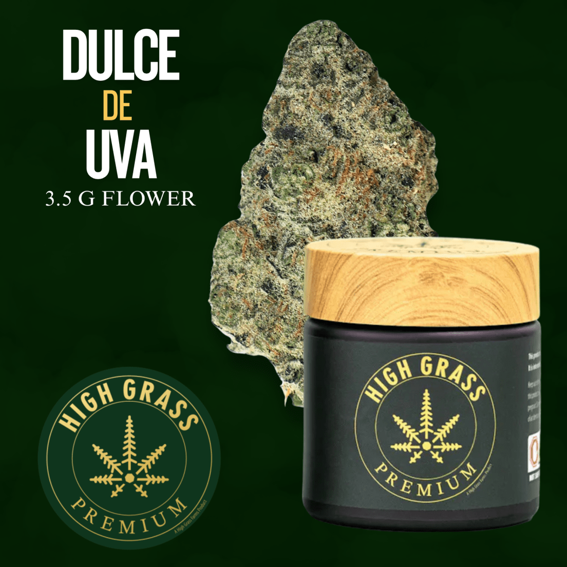 High Grass Farms | Dulce de Uva | 3.5g Jar