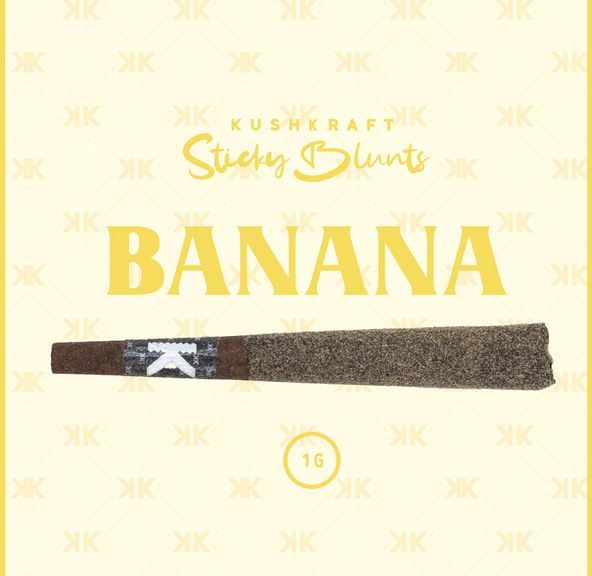 1 x 1g Shatter Infused Sativa Blunt Banana by KushKraft