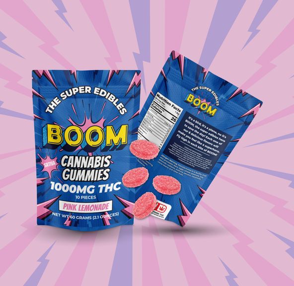BOOM PINK LEMONADE GUMMIES 1000MG