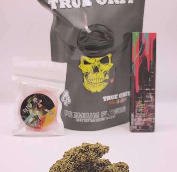 *Deal! $89 1 oz. Crop Duster (30.25%/Hybrid-Sativa Dom.) - True Grit + PopSocket + Rolling Papers