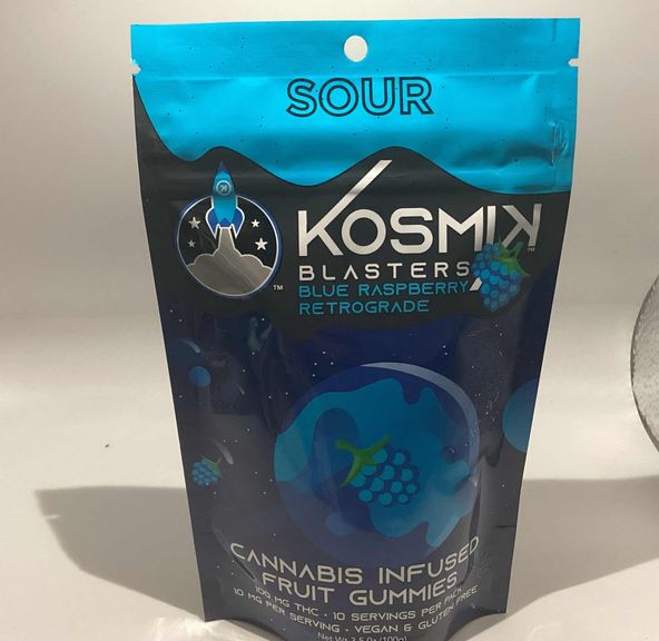 SOUR Blue Rasp Kosmik - 100 mg