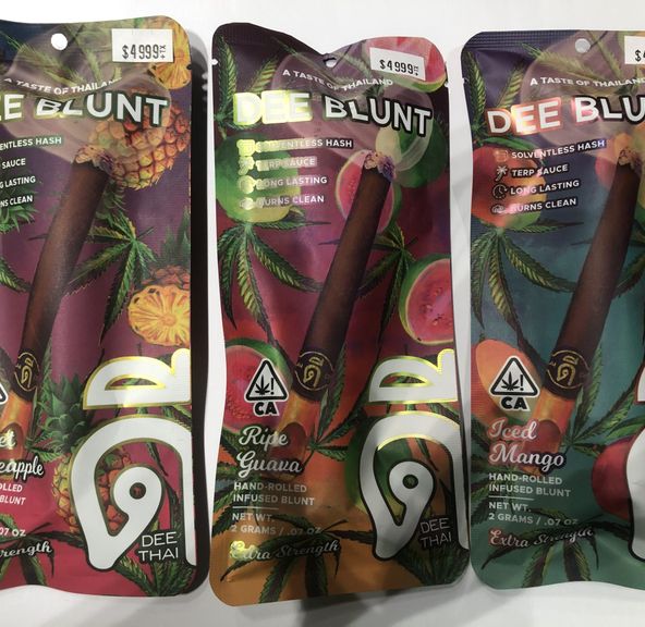 D. Dee Thai 2g Hash+Terp Sauce Infused Blunt - Iced Mango (H)