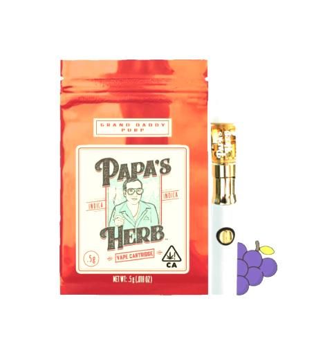 Papa's Herb - 1g Grand Daddy Purp Vape Cartridge 1g