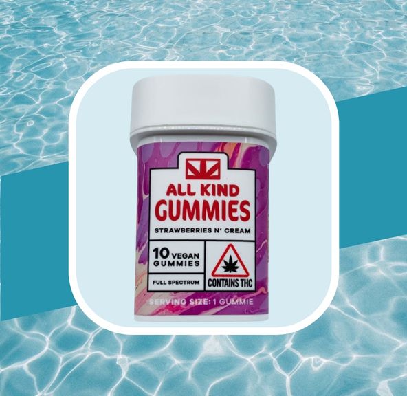 All Kind - Strawberries n' Cream 1:1 Gummies THC & CBD (REC)