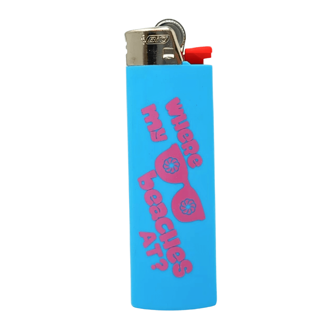 Kolas Branded Bic Lighter Beaches Blue