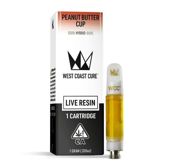 West Coast Cure - Peanut Butter Cup Live Resin Cartridge - 1G 1g