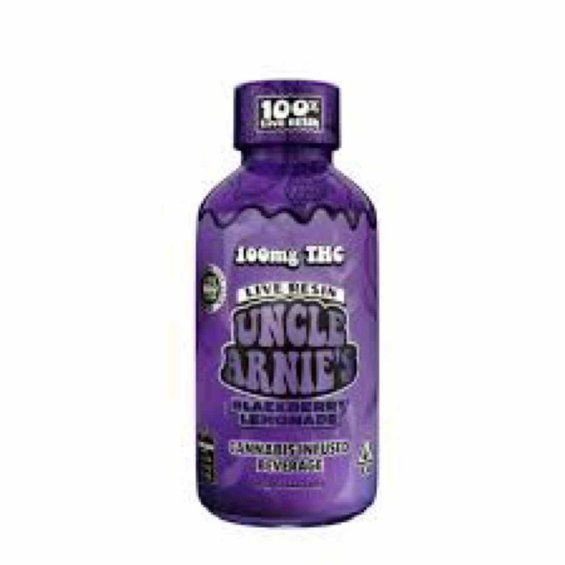 Uncle Arnies - 100mg Live Resin Beverage (Blackberry Lemonade)