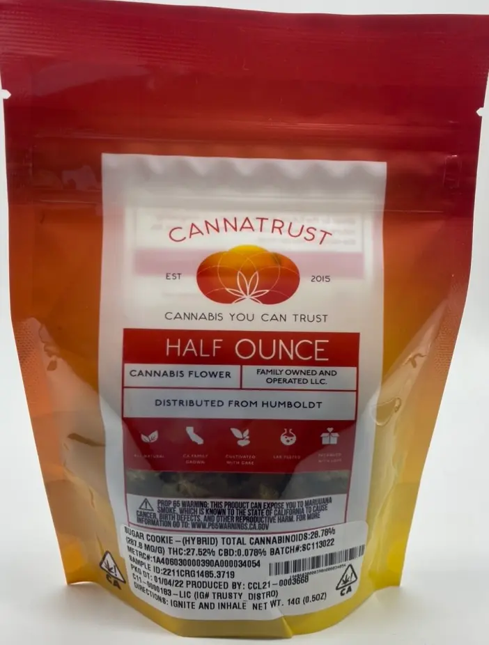 Sugar Cookie (hybrid) - 14g Flower (THC 27%) by Cannatrust **Buy 2 for $80**