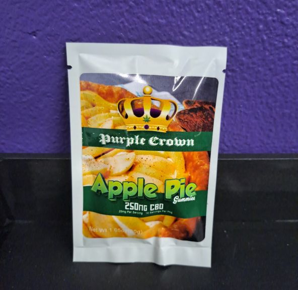 [Purple Crown] {250mg} (CBD) Apple Pie | Gummies