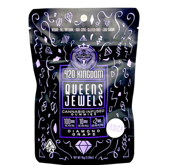 420 Kingdom - Queens Jewels - Diamond Grape - 100mg