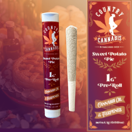 Country Cannabis - 1g Infused Pre-Roll - Sweet Potato Pie