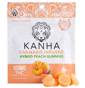 Kahna Hybrid Peach (100 mg) Gummies