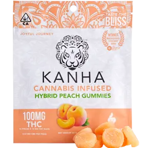 Kahna Hybrid Peach (100 mg) Gummies
