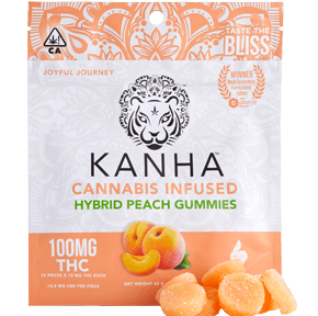 Kahna Hybrid Peach (100 mg) Gummies