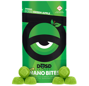DOSD EDIBLES SOUR GREEN APPLE SATIVA 2000MG