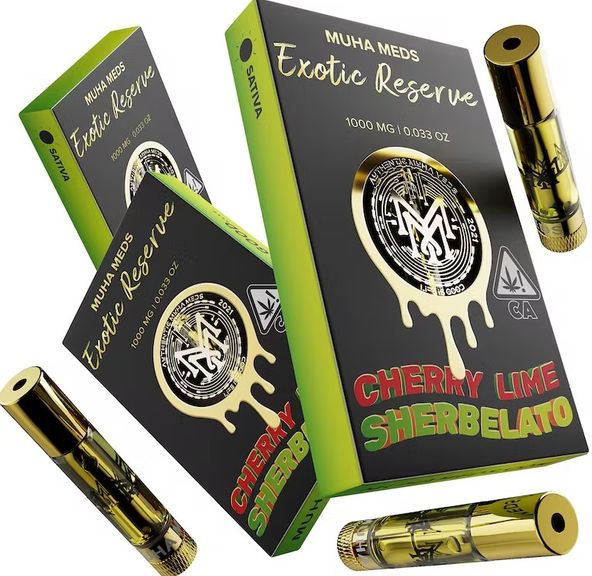 Exotic Reserve Cherry Lime Sherbelato Cartridge 1,000mg