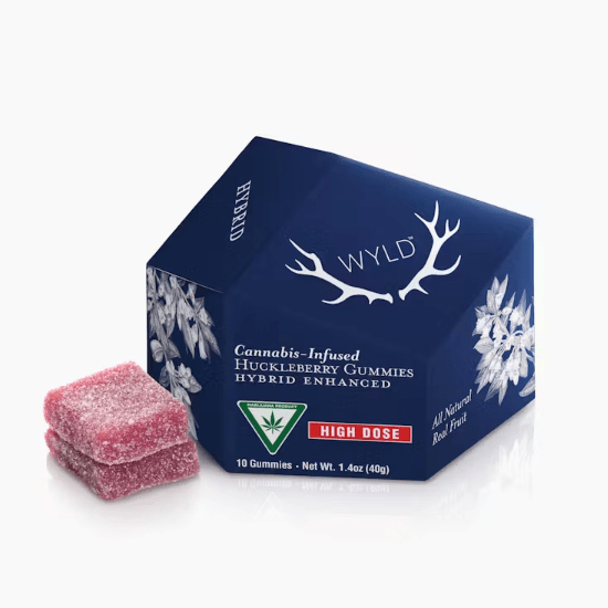 High Dose Huckleberry Hybrid Enhanced Gummies | Mi