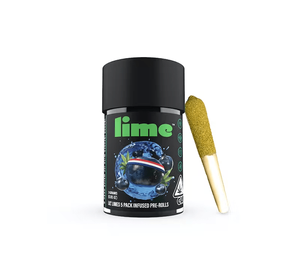 Lime Infused Pre-roll Pack Blueberry Headband 3g