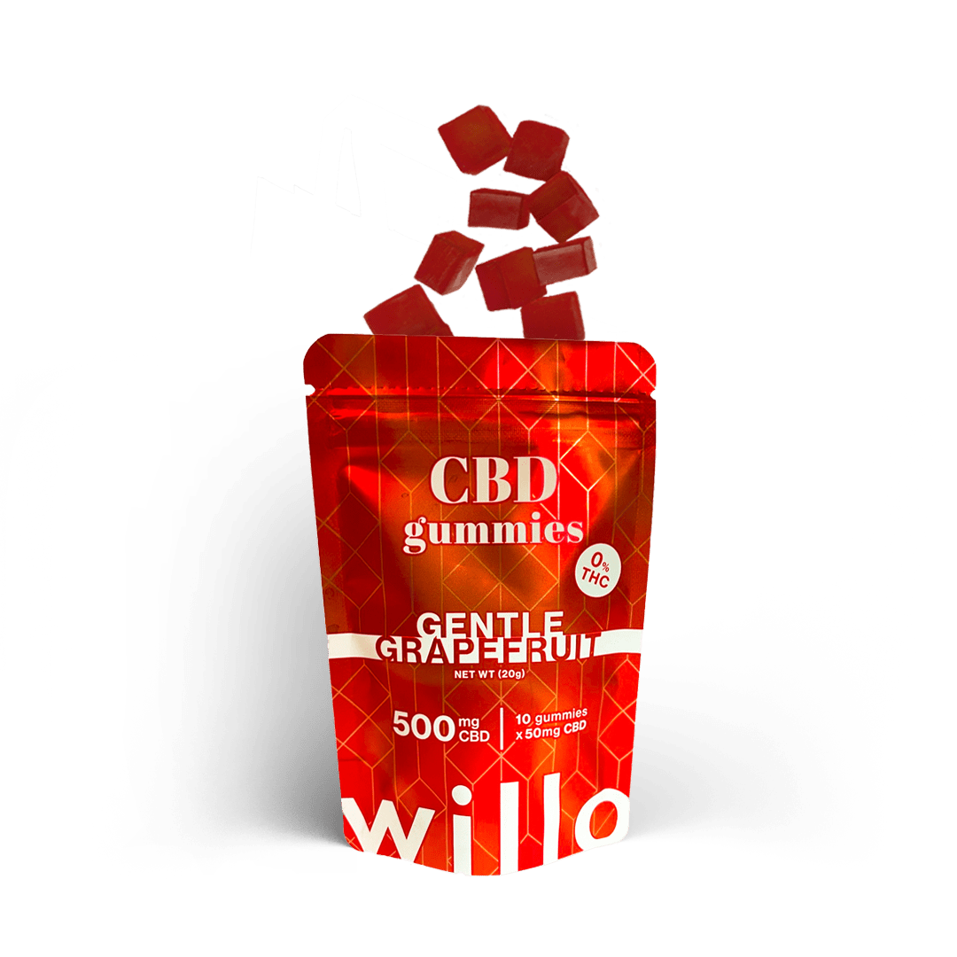 Willo 500mg CBD Gummies: Gentle Grapefruit