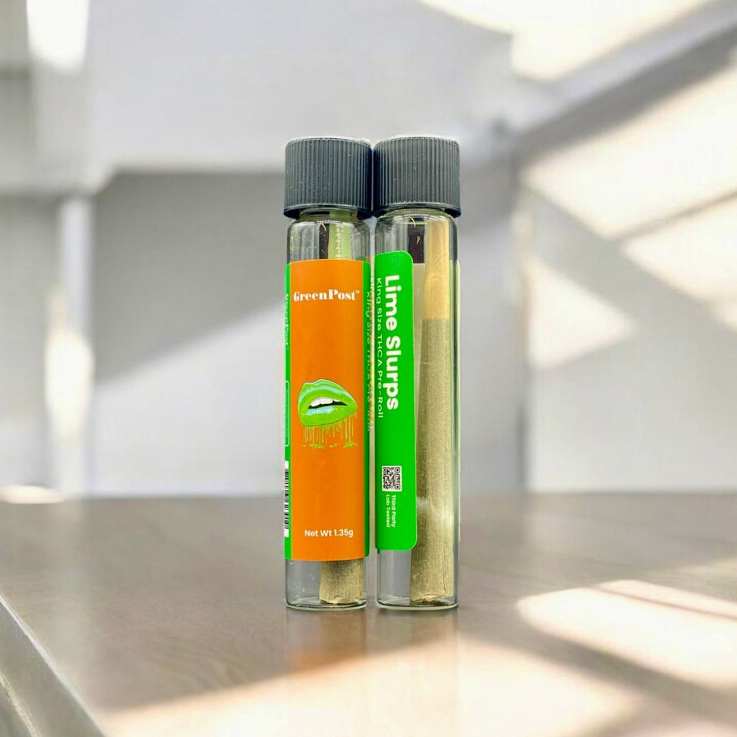 Green Post THCA Pre-Roll King Size 1.35g Lime Slurps