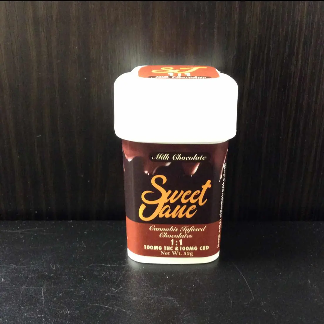Sweet Jane's 1:1 Chocolates 25mg THC/25mg CBD