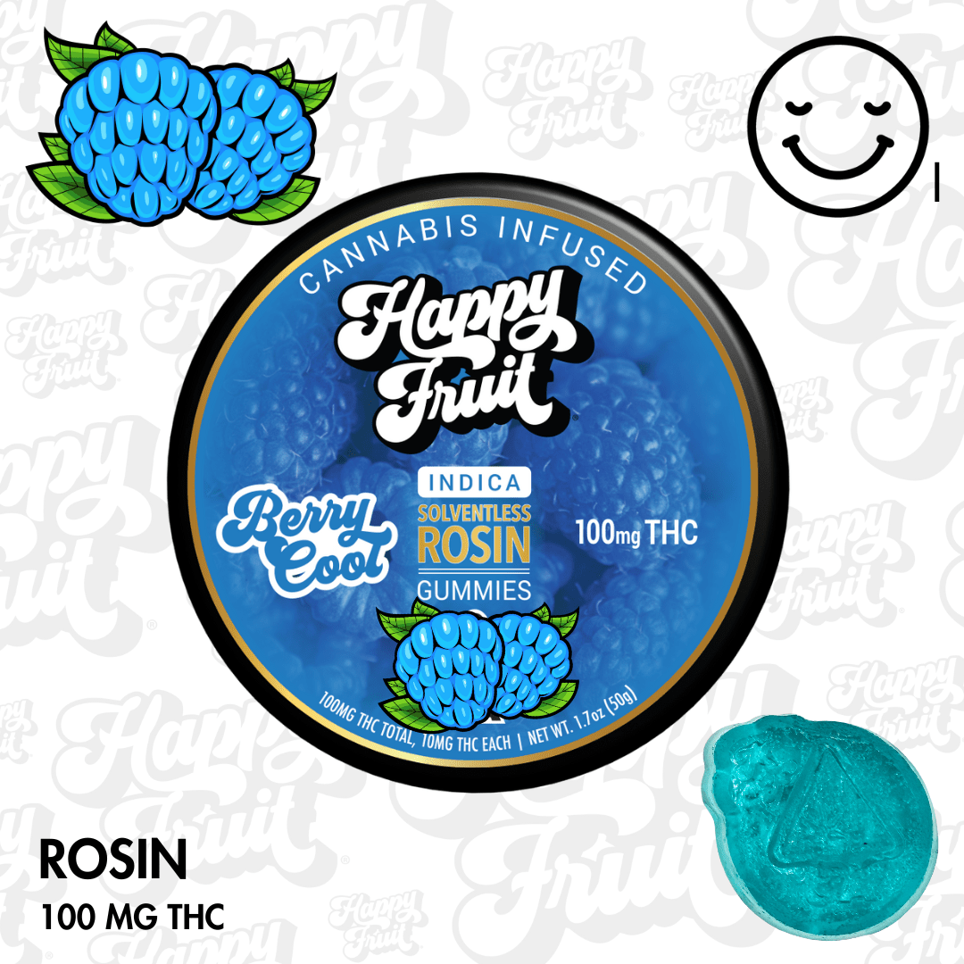 Berry Cool Rosin Gummies : 100mg THC