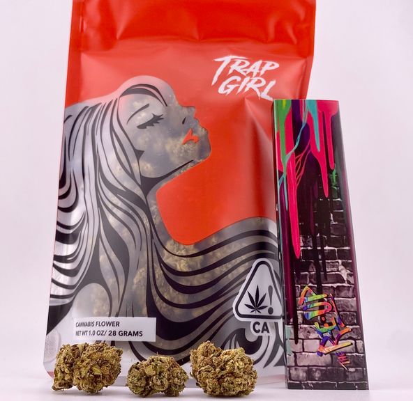 *Deal! $89 1 oz. Biscotti (28.03%/Hybrid - Indica Dom.) - Trap Girl + Rolling Papers
