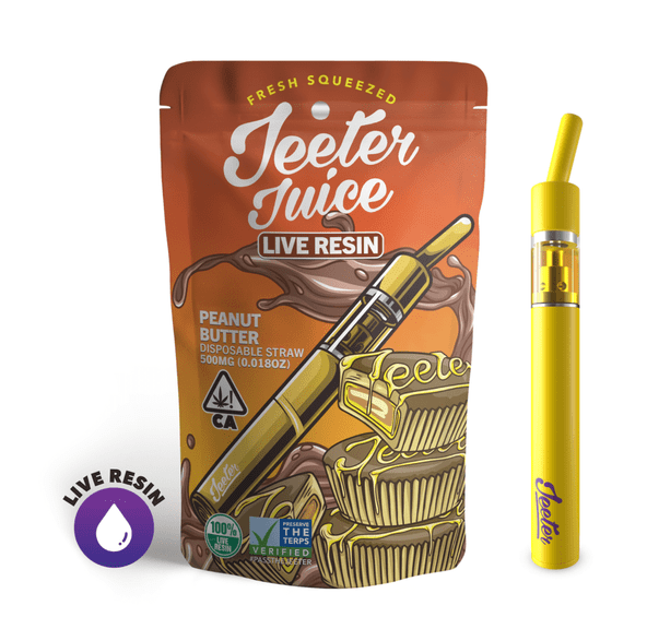 Jeeter | AIO Vape | .5g | Live Resin | Straw | Peanut Butter Breath