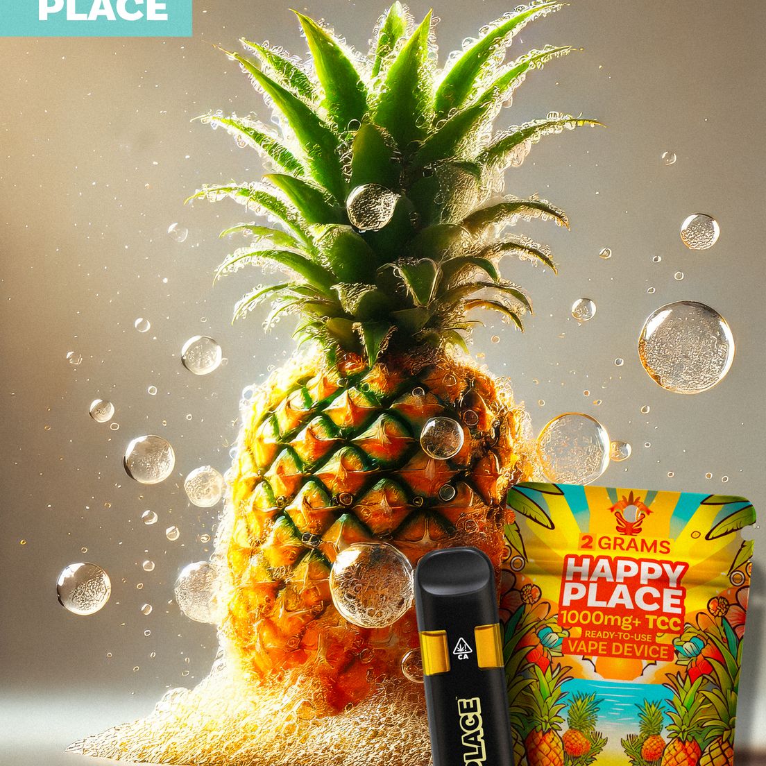 Happy Place - Pineapple Fizz 2 Gram - ALL-IN-ONE