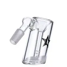 14MM MALE FAMOUS GLASS ASH CATCHER 45 DEGREE