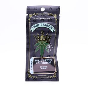 Quiet Kings- COSMIC KUSH 1G LIVE RESIN CARTRIDGE