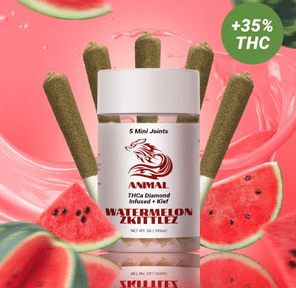 5pk Watermelon Zkittlez / THCa Diamond infused Joint 3.00 g