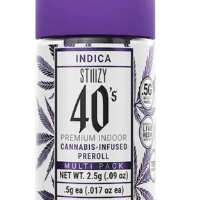 Stiiizy 40 Biscotti 5pk Prerolls