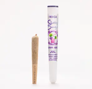 1 x 0.5g Infused Sticky Banger Pre-Roll Indica Grape Ade by KushKraft