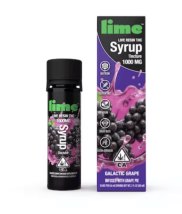 1000mg Live Resin THC Syrup Tincture | Galactic Grape