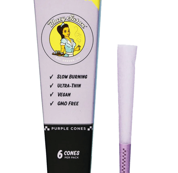 Blazy Susan 1/4 Cones 6 Pack - Purple