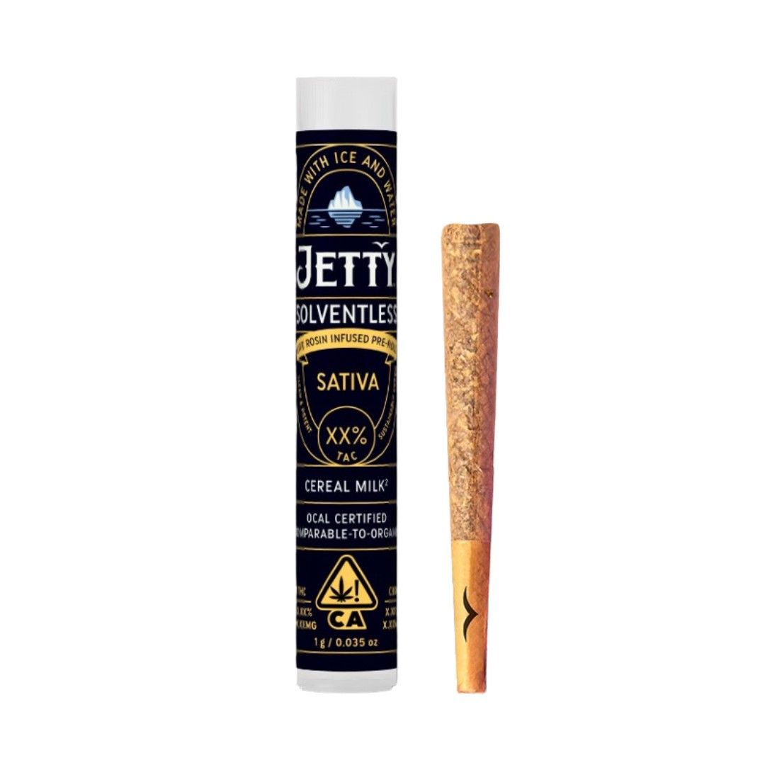 Jetty Solventless Infused Pre-roll Cereal Milk 1g