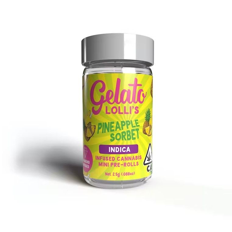Gelato Infused Mini Pre-roll Pack Pineapple Sorbet 3g