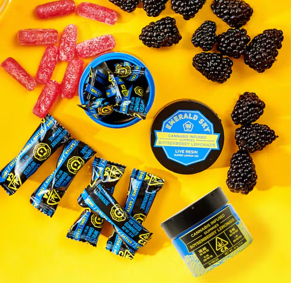 Live Resin Boysenberry Lemonade Gummies