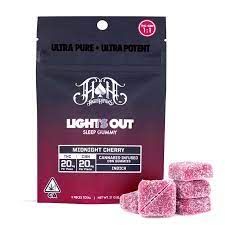 Heavy Hitters - Midnight Cherry - Lights Out - Sleep Gummies- 1:1 CBN - 100mg - Indica