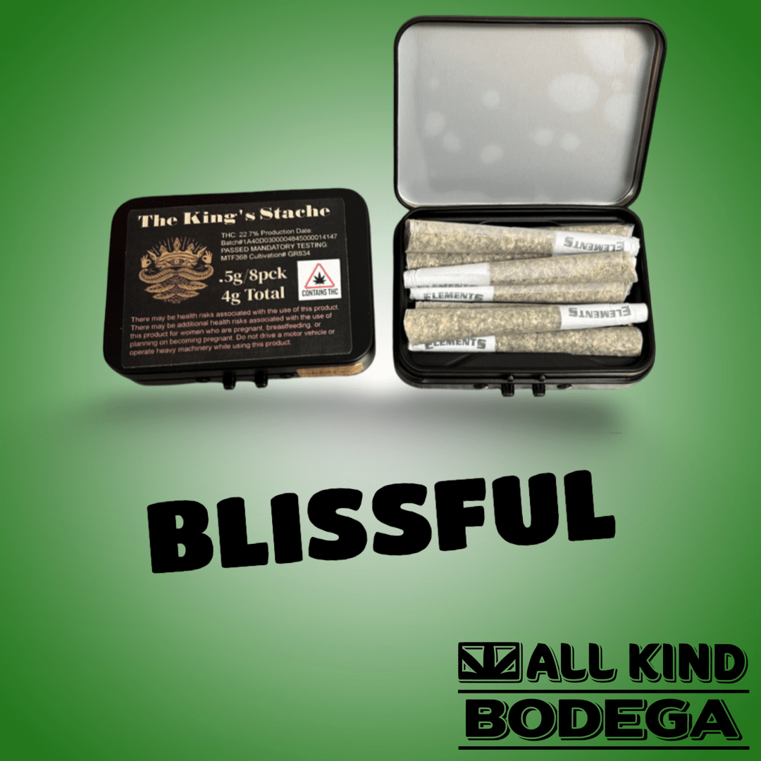 Blissful .5g Preroll 8 Pack (Total Weight 4g) (@Thekingsstache)
