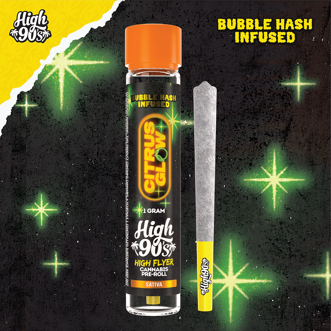 High 90s - Citrus Glow Infused Preroll 1g
