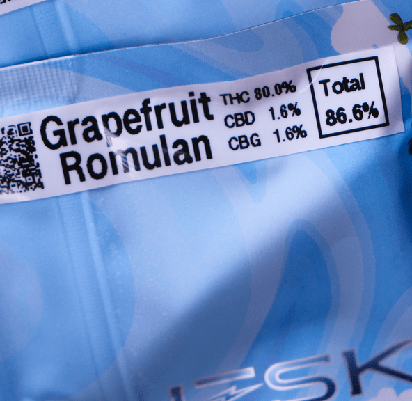 Blue Sky- -Grapefruit Romulan- Distillate Cart- .5 g