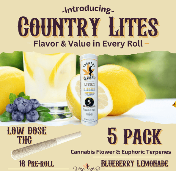 Country Cannabis - Lites - Blueberry Lemonade H - 5g