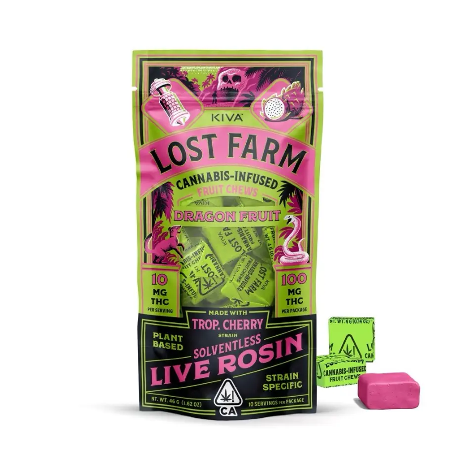 Lost Farm Fruit Chews Dragon Fruit 100mg