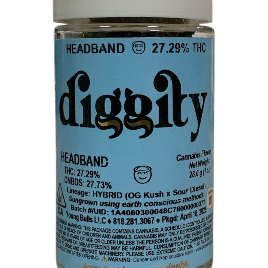 8 Track - Headband - 28g Flower