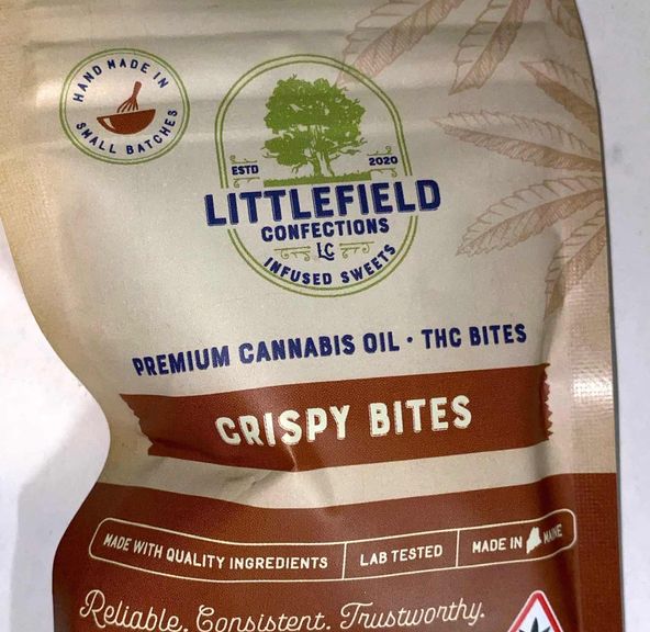 50mg Crispy Bites Single Candy | Littlefield Confections